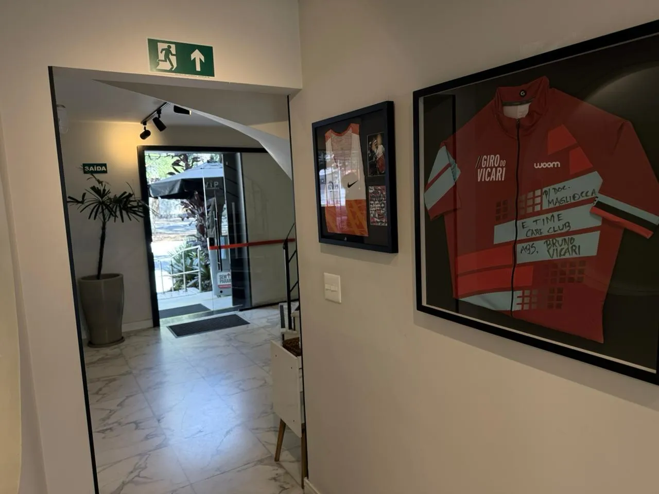 Recepção moderna da clínica