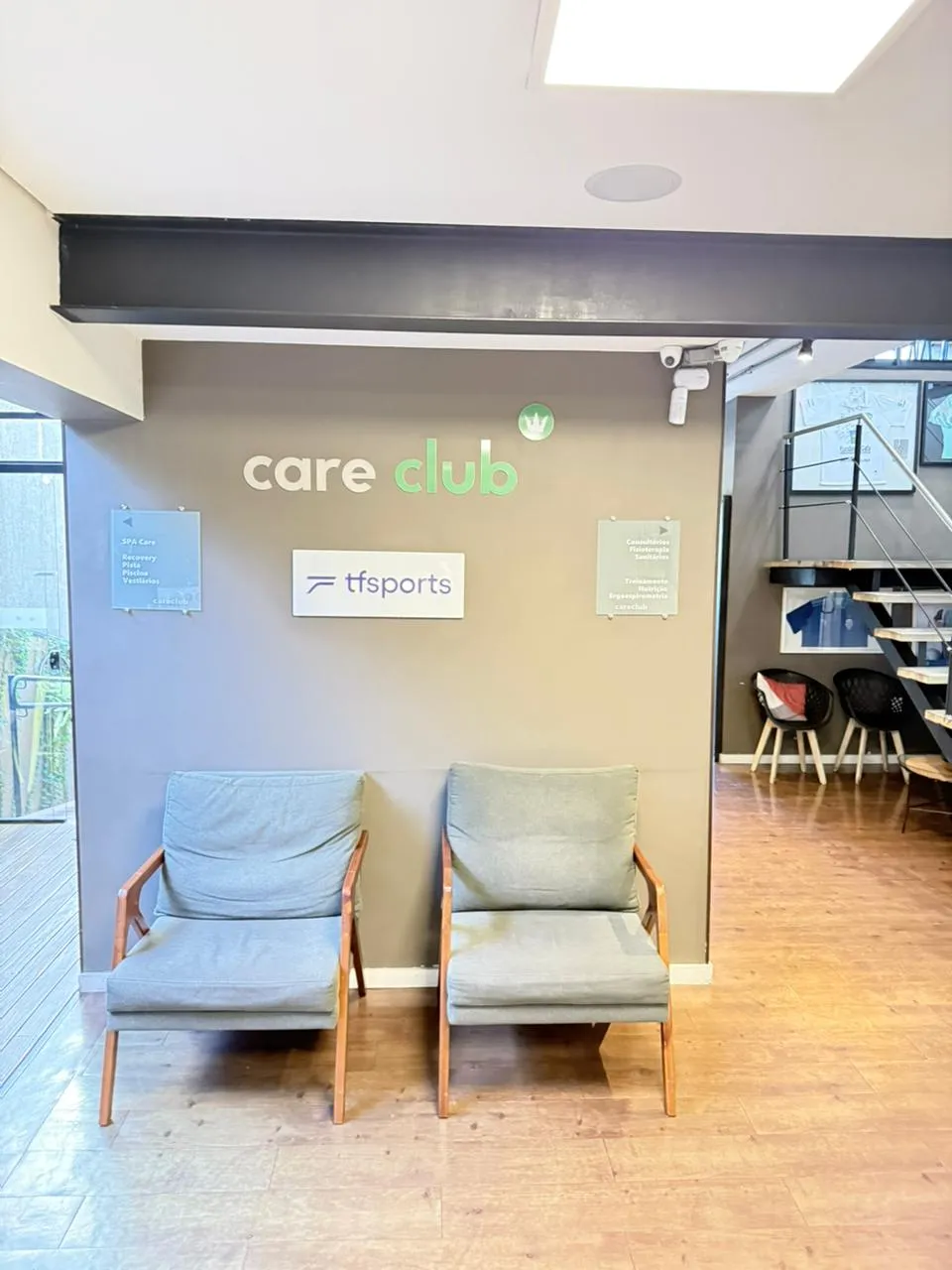 Recepção moderna da clínica